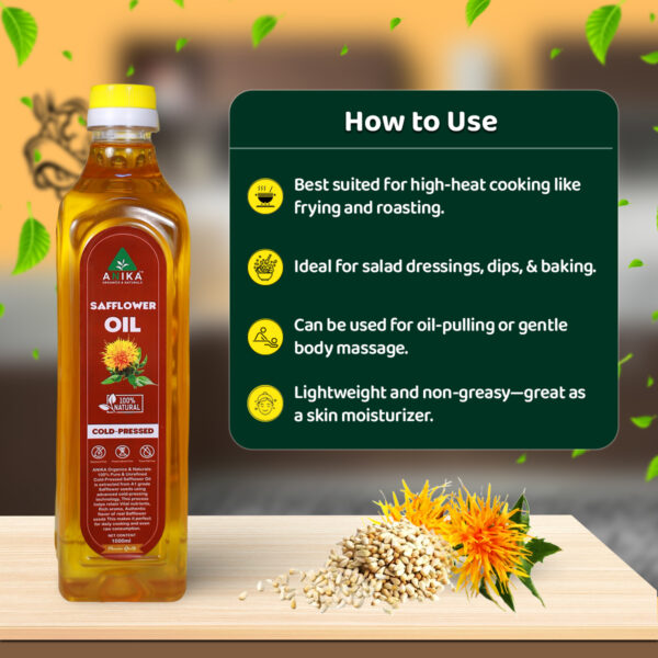 Cold-Pressed Safflower Oil
