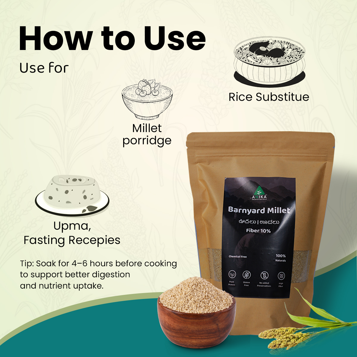 Barnyard Millet (Sanwa/Sama) - Image 3