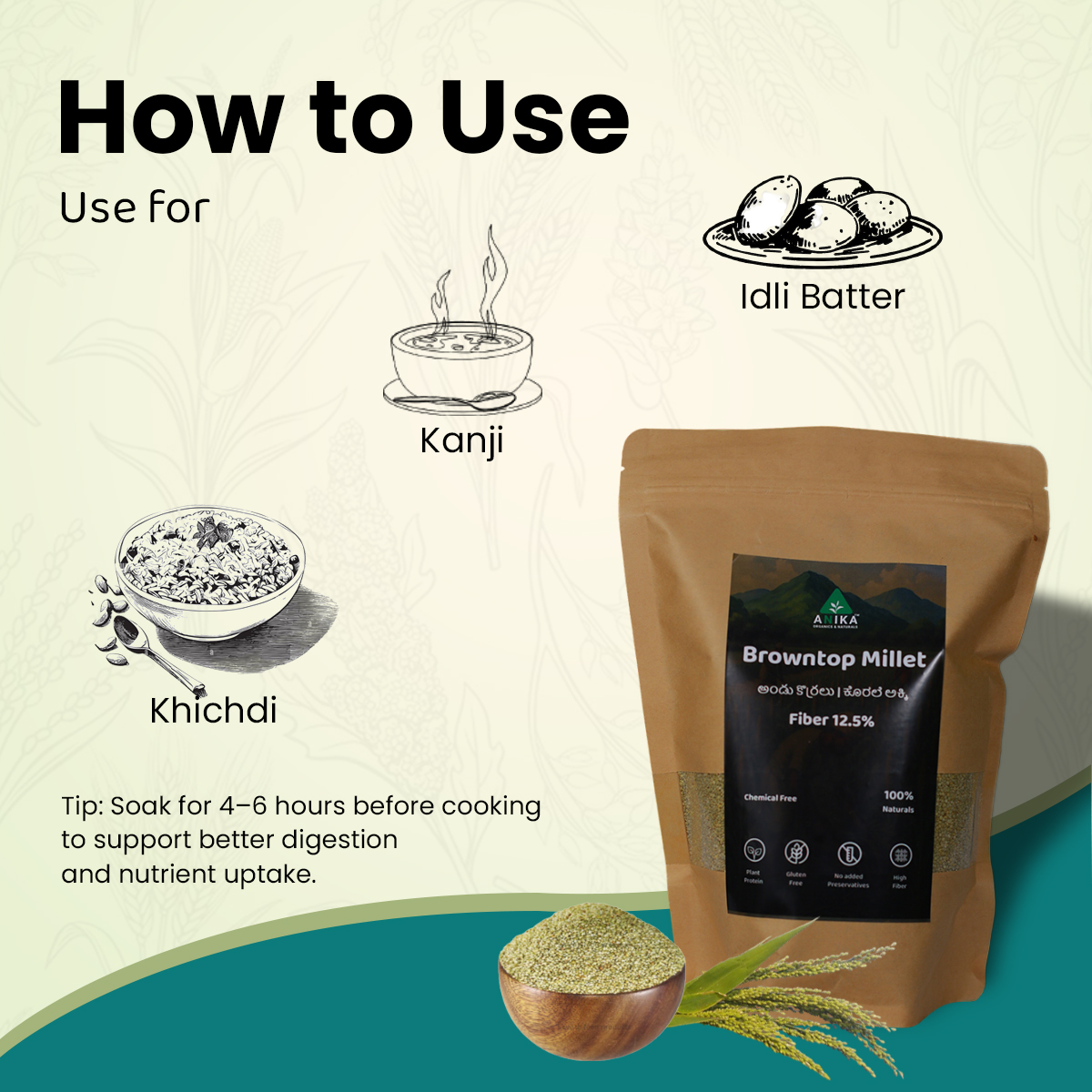 Browntop Millet (Andu Korralu) - Image 3