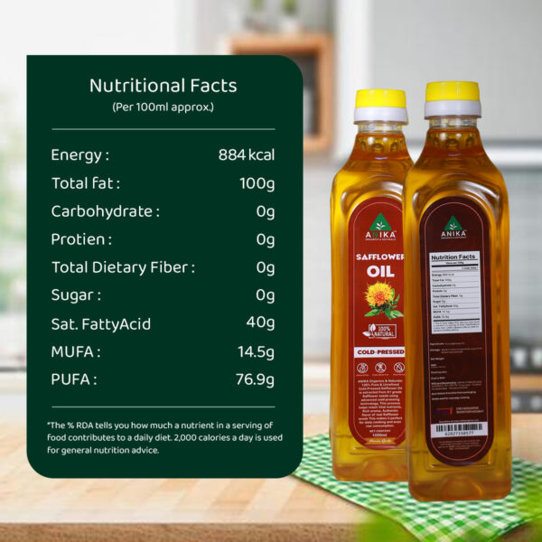 Cold-Pressed Safflower Oil