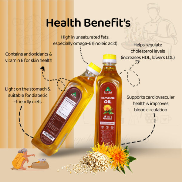 Cold-Pressed Safflower Oil