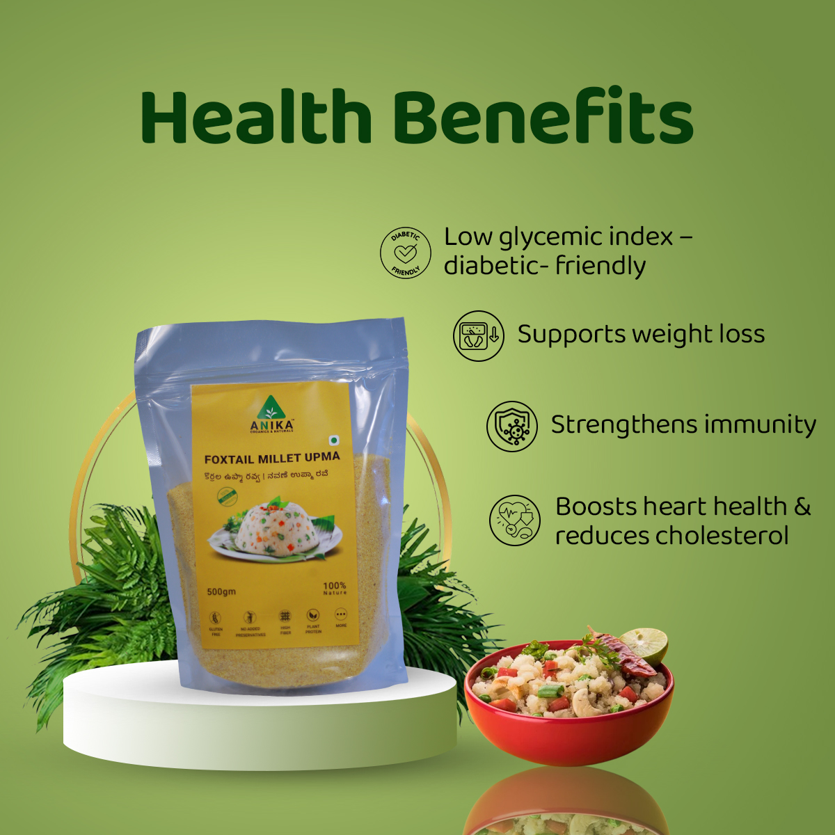 Foxtail Millet Upma Rava - Image 5