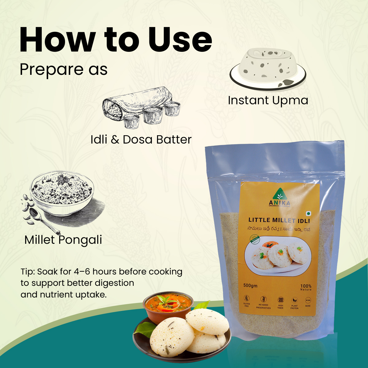 Little Millet Idli Rava - Image 4