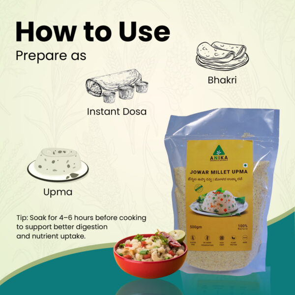 Jowar Millet Upma Rava