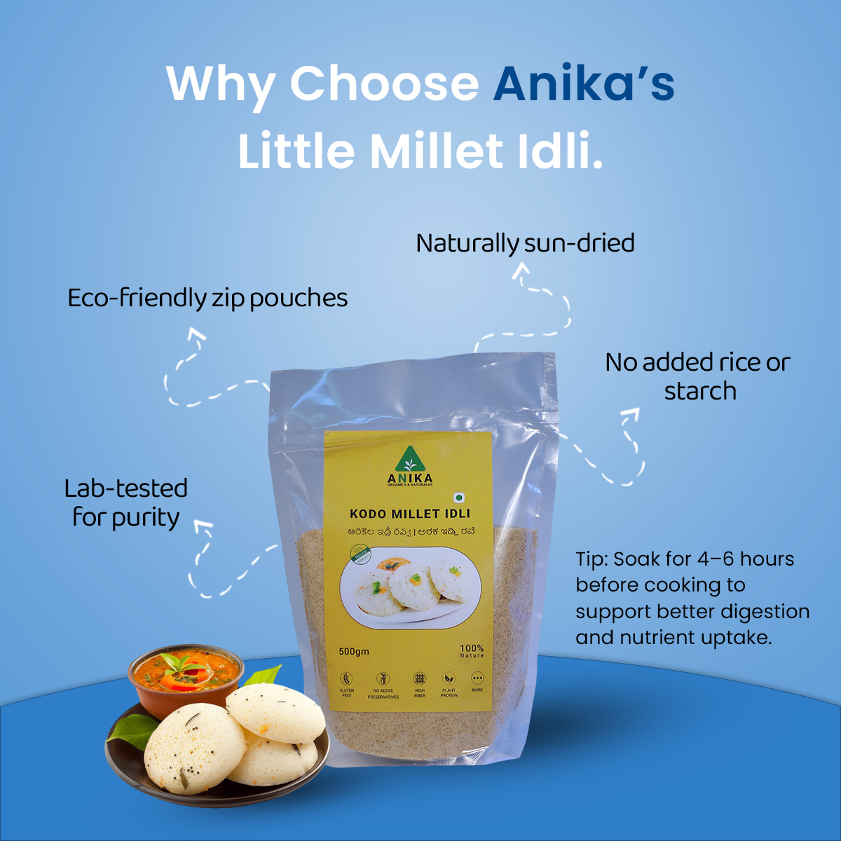 Kodo Millet Idli Rava - Image 2