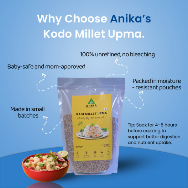 Raagi Millet Upma Rava