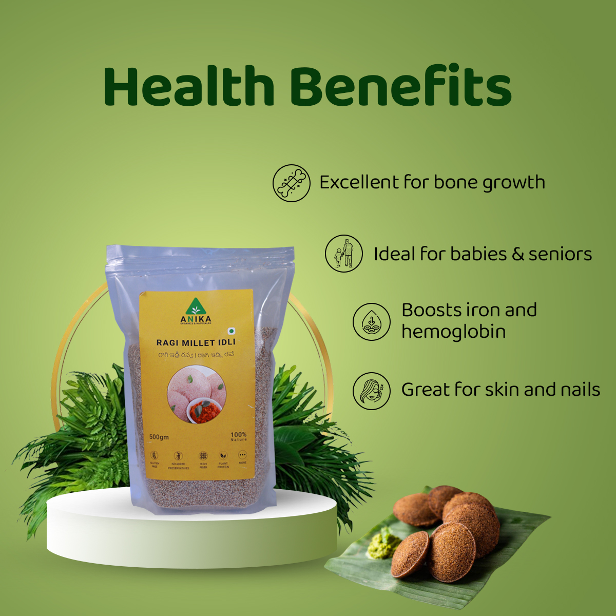 Raagi Millet Idli Rava - Image 3