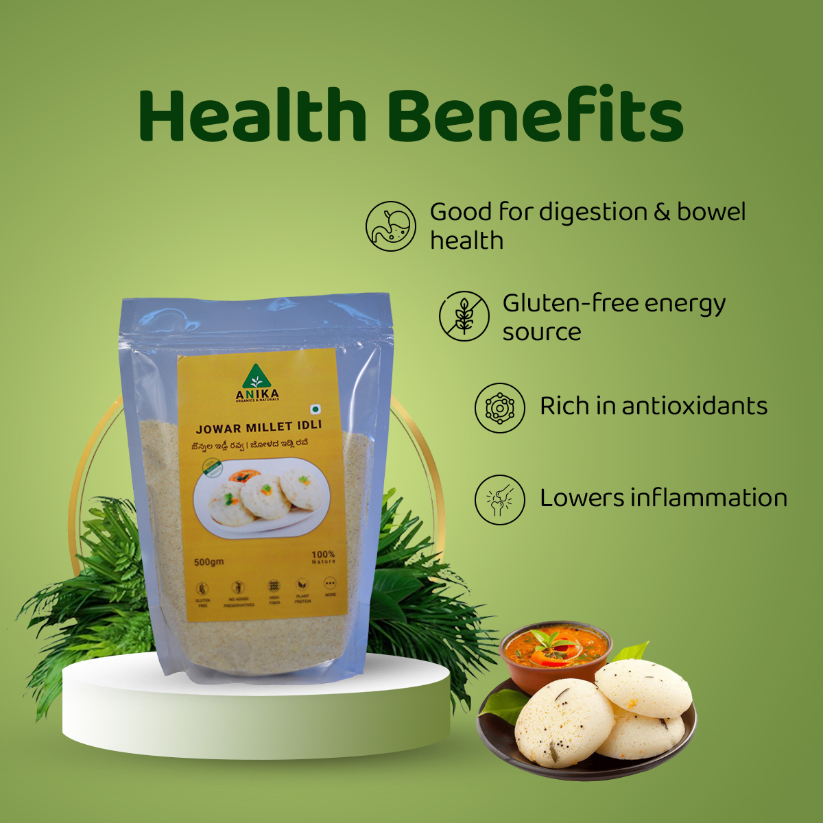 Jowar Millet Idli Rava - Image 5