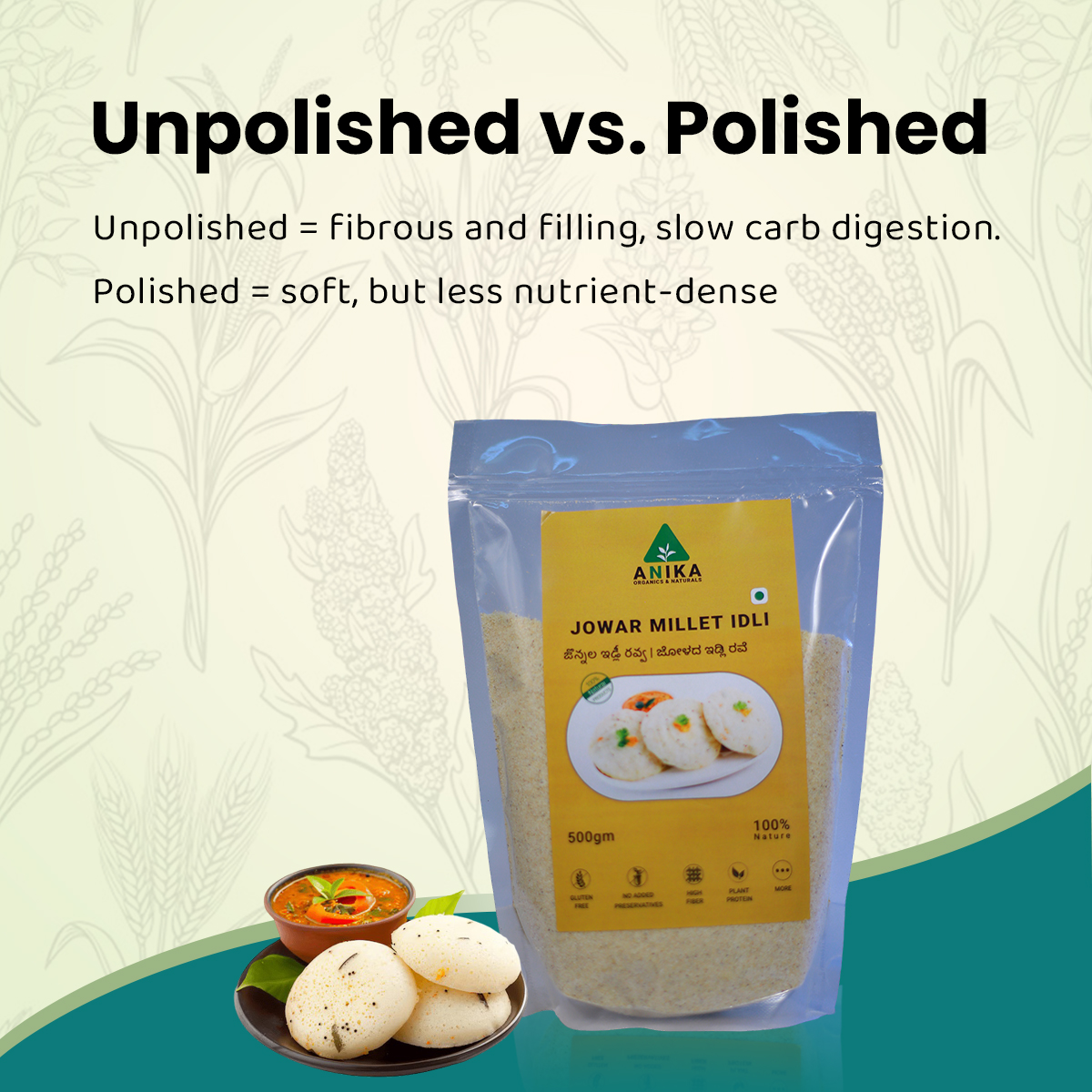 Jowar Millet Idli Rava - Image 4