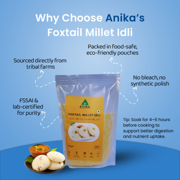 Foxtail Millet Idli Rava