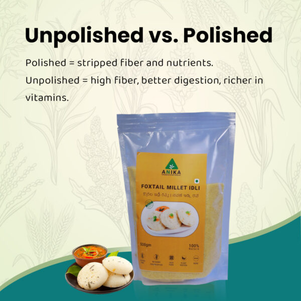 Foxtail Millet Idli Rava